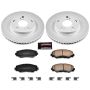 PowerStop CRK258 Genuine Geomet Coated Rotor and Low-Dust Ceramic Brake Pad Kit
