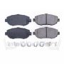 PowerStop 17-619 PowerStop - Z17 Low-Dust Ceramic Brake Pads with Hardware