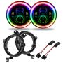 Oracle Lighting 5769J-334 Jeep Wrangler JL/Gladiator JT 7in. High Powered LED Headlights-ColorSHIFT NC