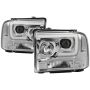 SPYDER 5084682 Projector Headlights - Version 2 - Light Bar DRL - Black