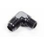 AEROQUIP AERFCM5017 90 Deg #12 to 1/2in Alum Adapter Black