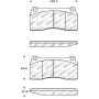 StopTech Street Select Brake Pads - 00-06 Jaguar XKR