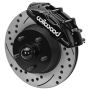 Wilwood 140-16801-D 65-67 Ford Mustang D11 11.29 in. Brake Kit w/ Flex Lines - Drilled Rotors