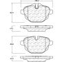 StopTech 11-17 BMW 5-Series / X3 Sport Performance Rear Brake Pads