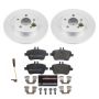 PowerStop ESK6895 Genuine Geomet Coated Rotors, ECE-R90 Brake Pads + Hardware Kit