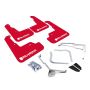 Rally Armor MF32-UR-RD/WH-X Red Mud Flap/Altered Font White Logo