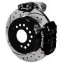 Wilwood 140-16130-D Forged Dynalite Rear Electronic Parking Brake Kit - Black Powder Coat Caliper - D/S Rotor