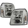 SPYDER 5088253 Projector Headlights - Version 2 - LED White Light Bar Parking Light - Chrome