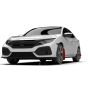 Rally Armor MF51-UR-RD/WH 17-21 Honda Civic Sport/Sport Touring Red UR Mud Flap w/White Logo
