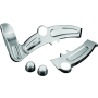 Kuryakyn 7773 Boomerang Frame Covers 08-17 Softails Chrome