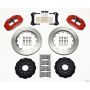 Wilwood 140-9298-R Narrow Superlite 6R Front Hat Kit 14.00in Red 88-93 Corvette C4