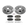PowerStop KOE5870 OE Stock Replacement Low-Dust Ceramic Brake Pad and Rotor Kit
