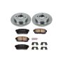 PowerStop KOE741 OE Stock Replacement Low-Dust Ceramic Brake Pad and Rotor Kit