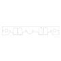COMETIC GASKETS CAGC5414-059 Intake Gasket Set - SBC w/Brodix Track 1 Heads