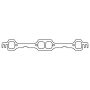 Cometic Gasket C15347C Cometic GM LT1/LT4 Gen2 Small Block V8 .043in Copper Exhaust Mani Gskt Set-1.600in x 1.500in D-Ports