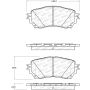 Stoptech 308.17110 Street Brake Pads - Rear