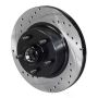 Wilwood 160-14324-BK Rotor Front SRP Drilled & Slotted Black - 65-69 Ford Mustang 5x4.5BC