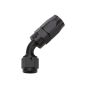 ALLSTAR PERFORMANCE ALL49332 Reusable Hose End Black 45 Deg Elbow -6
