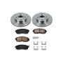 PowerStop KOE749 OE Stock Replacement Low-Dust Ceramic Brake Pad and Rotor Kit