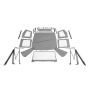 Rampage 68211 1976-1983 Jeep CJ5 Complete Top - Grey Denim