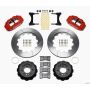 Wilwood 140-11964-R Narrow Superlite 6R Front Hat Kit 14.00in Red 93-96 Mazda RX7