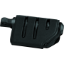 Kuryakyn 7562 Trident Dually Peg With Male Adapter Gloss Black