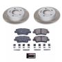 PowerStop SC6502 Semi-Coated Rotor and Low-Dust Ceramic Brake Pad Kit