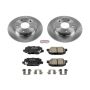 PowerStop KOE6962 OE Stock Replacement Low-Dust Ceramic Brake Pad and Rotor Kit