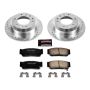 PowerStop K5907 Z23 Daily Driver Carbon-Fiber Ceramic Brake Pad and Drilled & Slotted Rotor Kit