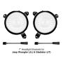 XKGLOW XK-MNT-JL XK Glow Universal Headlight Mounting Brackets for Jeep Wrangler JL and Gladiator JT Models 7In