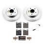 PowerStop ESK6717 Genuine Geomet Coated Rotors, ECE-R90 Brake Pads + Hardware Kit