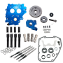S&S Cycle 310-1266 99-06 BT Gear Drive Cam Chest Kit w/o Cam - Black Pushrod Tubes