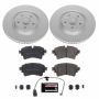 PowerStop CRK8043 Genuine Geomet Coated Rotor and Carbon-Fiber Ceramic Brake Pad Kit