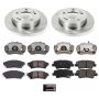 PowerStop KCOE6501A OE Stock Replacement Low-Dust Ceramic Brake Pad, Rotor and Caliper Kit