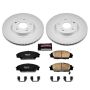 PowerStop CRK2439 Genuine Geomet Coated Rotor and Low-Dust Ceramic Brake Pad Kit