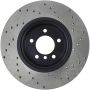 Stoptech 128.34104R Sport Cross Drilled Brake Rotor - Rear Left