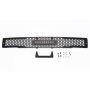 Putco 88160L 15-17 Ford F-150 - SS Black Punch Design w/ 10in Luminix Light bar Bumper Grille Inserts