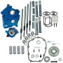 S&S Cycle 310-1259 2017+ M8 Oil Cooled Models Gear Drive Cam Chest Kit w/o Cam - Chrome Pushrod Tubes