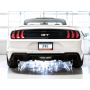 AWE Tuning 3015-43106 2018+ Ford Mustang GT (S550) Cat-back Exhaust - Touring Edition (Quad Diamond Black Tips)