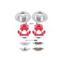 PowerStop KC3149-26 Z26 Street Performance Ceramic Brake Pad, Drilled Slotted Rotor, and Caliper Kit