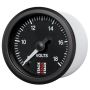 AutoMeter ST3316 Stack 52mm 8-18V Pro Stepper Motor Battery Voltage Gauge - Black