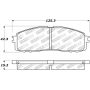 Stoptech 309.06220 Performance 87-92 MK3 Supra Rear Brake Pads