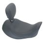 Mustang Motorcycle 79804 Mustang 06-17 Harley Dyna Wide Tripper Forward Solo Seat w/Driver Backrest - Black