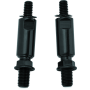 Kuryakyn 1892 Raised Mirror Mnt Adapters Gloss Black