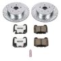 PowerStop K2913-26 Z26 Street Performance Ceramic Brake Pad and Drilled & Slotted Rotor Kit