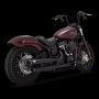 Vance and Hines 46376 Vance & Hines 18-22 Harley Davidson Softail Twin Slash S/OS PCX Slip-On Exhaust - Black