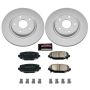 PowerStop CRK5961 Genuine Geomet Coated Rotor and Low-Dust Ceramic Brake Pad Kit