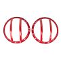 Rugged Ridge 07-18 Jeep Wrangler JK/JKU Red Elite Headlight Euro Guards