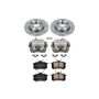 PowerStop KCOE3093 OE Stock Replacement Low-Dust Ceramic Brake Pad, Rotor and Caliper Kit