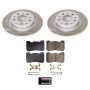 PowerStop SC8676 Semi-Coated Rotor and Low-Dust Ceramic Brake Pad Kit
